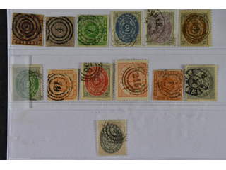 Denmark. Used 1851–1905. All different, e.g. F 2, 6, 8, 20-21, 23-24, 34. Mostly good …