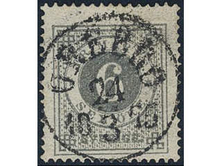 Sweden, Sverige, Sverige, Sverige. Facit 20g used, 6 öre olive-grey. EXCELLENT …