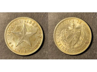 Cuba 20 centavos 1949, UNC