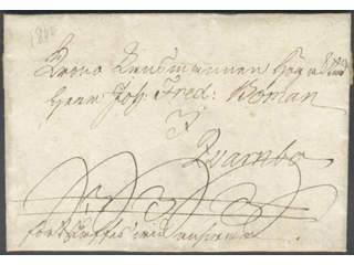 Finland Åland. Prephilately. Crown post letter to Qvarnbo, dated Sviby 10 Dec 1800. …