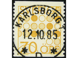 Sweden. Facit 1373 used , 1985 Games 70 öre green. EXCELLENT cancellation KARLSBORG 1 …