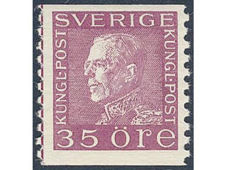 Sweden. Facit 187c ★★ , 35 öre carminish violet on white paper.