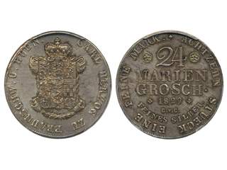 Coins, Germany, Brunswick-Wolfenbuttel. Karl II (1815-1830), KM 1109, 24 groschen 1829. …