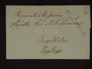 Sweden. M county. HELSINGBORG, straight postmark. Cover sent to Ängelholm.