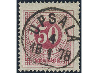 Sweden, Sverige, Sverige, Sverige. Facit 26g used, 50 öre reddish carmine. EXCELLENT …