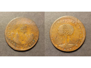 Honduras 8 reales 1857 TFL, VF Ex. Richard Stuart