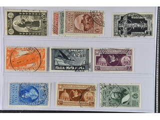 Italy. Used 1931–33. All different, e.g. Mi 368, 401-05, 434, 435, 456. Mostly good …