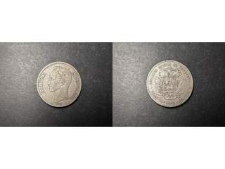 Venezuela 5 bolivares 1900, F-VF