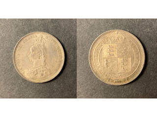 Storbritannien Queen Victoria (1837-1901) 1 shilling 1887, UNC tonad