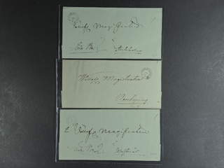 Sweden. K county. CARLSKRONA, arc postmark. Type 4 on three covers sent to Norrköping, …