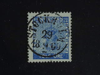 Sweden. Facit 9c3 used , 12 öre blue, perforation of 1865. EXCELLENT cancellation …