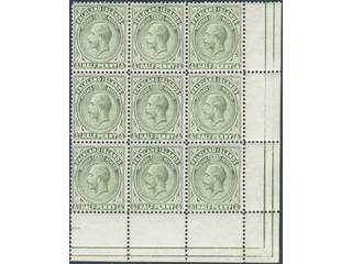 Falkland Islands. Michel 25a ★★ , 1912 King Edward VII ½ d pale green to green wmk …