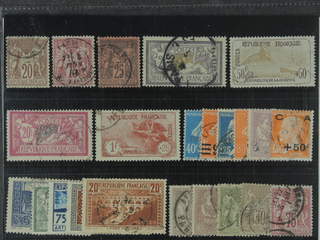 France. Used 1876–1929. All different, e.g. Mi 62 I, 66 II, 74, 99, 133 (½-short …