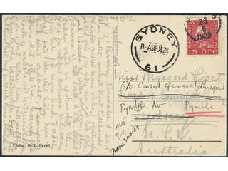 Sweden. Facit 176A cover , 15 öre type I on picture postcard (Brodalen) sent from …
