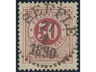 Sweden. Facit 48d used, 50 öre dull carmine on yellowish paper. Superb cancellation …