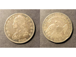 USA  50 cents 1836, VF hanthack
