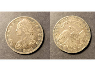 USA 50 cents 1836, VF hanthack