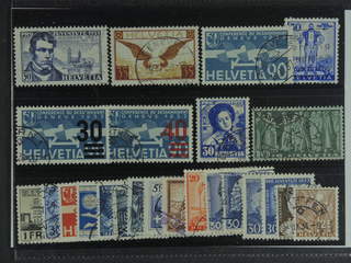 Switzerland. Used 1928–38. All different, e.g. Mi 233x, 249, 258, 292-93, 296, 309-10, …