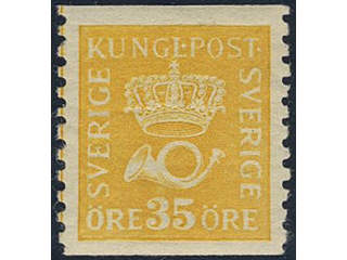 Sweden. Facit 156Cx ★★, 35 öre dull yellow vertical perf 9¾ type I with wmk lines. …