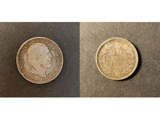 Nederländerna Willem II (1840-1890) 10 cents 1889, UNC