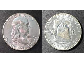 USA ½ dollar 1952 S, UNC