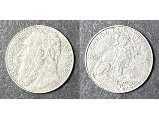 Belgien Leopold II (1865-1909) 50 centimes 1901, AU fransk text