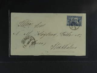 Sweden. Incoming stamped mail. Portugal. 50 reis on cover sent to STOCKHOLM K.E. …