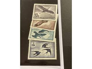Austria. Michel 984–87 ★★, 1953 Birds SET (4). EUR 320