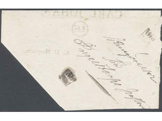 Sweden. Crown post. Two crown marks on announcement dated "Stockholm 14 April 1832" sent …