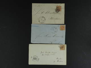 Denmark. Lot covers 1850s. Three covers with Denmark No 4 (2 covers) and No 7 (1 cover). …