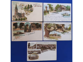 Sweden. Picture postcards, lot GRUSS AUS. F/G-COUNTIES. Jönköping, Kinnekulle and Växjö. …