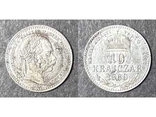 Ungern Franz Joseph I (1848-1916) 10 krajczar 1869, UNC