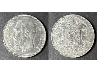 Belgien Leopold II (1865-1909) 5 francs 1873 A, AU+