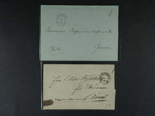 Sweden. W county. HEDEMORA 1841–1843, arc postmark. Type 2 on teo covers sent to Falun …