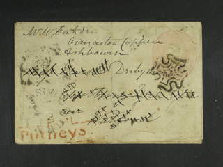 Britain. Postal stationeryStamped envelope 1 p pink sent to Watford and forwarded to …