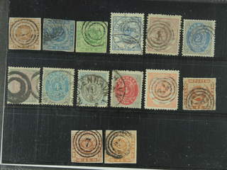 Denmark. Used 1851–1875. All different, e.g. F 2-3, 5, 11-12, 20-21, and 29vm1. Mostly …