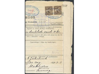 Sweden. Facit 148A on cover, 2×30 öre on foreign complaint regarding a registered cover …