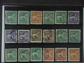 Sweden. Used 1920-34. St.Lion. All different, e.g. F 140C+Ccx, 141bz, 144Ccx+Ecx, …