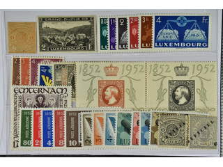 Luxembourg. ★★/★ 1859–1956. All different, e.g. Mi 3(★), 422, 468-69, 478-83, 490-94, …