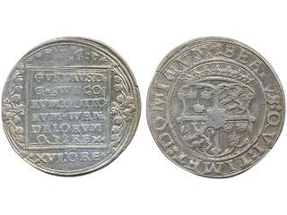 Coins, Sweden. Gustav Vasa, SM 182, 2 mark 1543. 22.43 g. Svartsjö. Minor planchet …