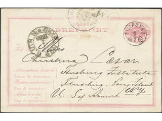 Sweden. Postal stationery, Single postcard, Facit bKe4, Postcard 10 öre sent from …