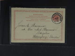 Sweden. Postal stationery, double postcard Facit bKd13 , Response card 10 öre sent from …