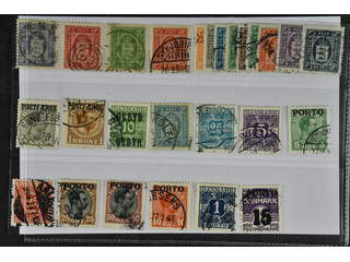 Denmark. Used 1871–1934. Back-of-the-book. All different, e.g. Tj 1-2, Tj9, Tj14, …