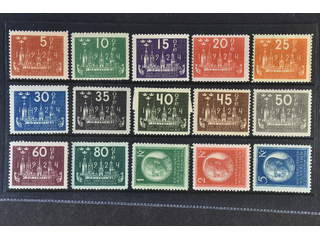 Sweden. Facit 196–210 ★, SET (15). 10 öre with wm cx. SEK 5565