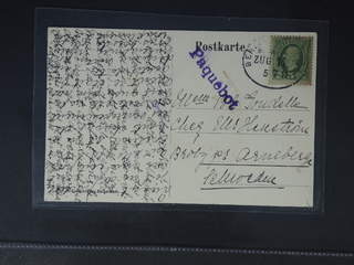 Sweden. Facit 52. GERMANY. German oval TPO cancellation BERLIN SASSNITZ BAHNPOST ZUG 14 …
