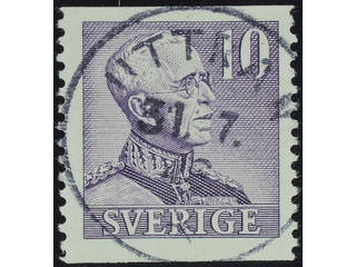 Sweden. Facit 273A used , 1939 Gustaf V large numerals 10 öre violet. EXCELLENT …