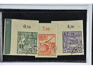 Germany Soviet Zone. Michel 87–89B used , 1946 Reconstruction SET imperf (3). EUR 150
