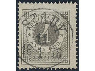 Sweden, Sverige, Sverige, Sverige. Facit 18a used, 4 öre dark grey. EXCELLENT …