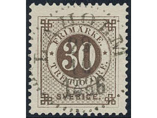 Sweden, Sverige, Sverige, Sverige. Facit 47a used, 30 öre olivish brown. EXCELLENT …