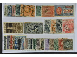 Italy. Used 1890–1927. All different, e.g. Mi 61-65, 95-96, 103, 106, 120-23, 177-82, …